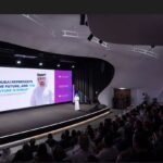 Dubai AI Week 2025 logo with a focus on education and healthcare sectors