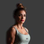 Shohreh Bakhsheshian demonstrating functional fitness techniques